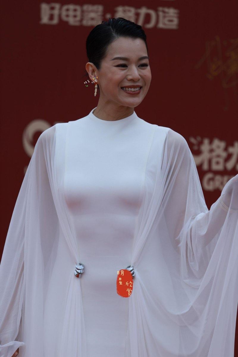 胡杏兒臉上法令紋明顯。（圖／翻攝自微博）