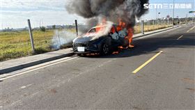 台南,善化,火燒車,焦屍,消防局（圖／翻攝畫面）