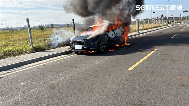 新/台南轎車成火球 他除夕前燒成焦屍