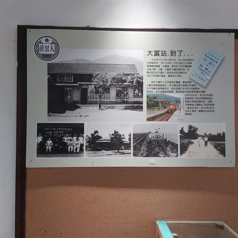 大富站，因人口外移一度沉寂，去年底經地方社區改造後重新亮相，站內保留地方歷史脈絡，成為結合鐵道與人文記憶的特色車站。（圖／台鐵提供）