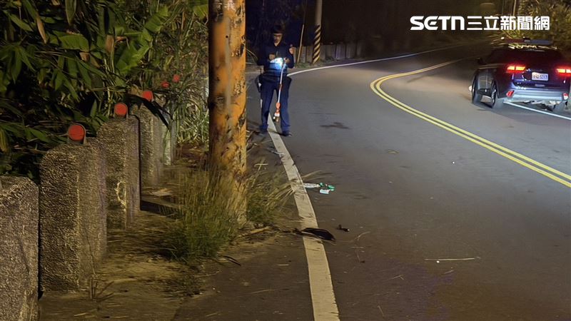 嘉義台三線梅山路段昨天（14日）清晨發生死亡車禍。（圖／翻攝畫面）