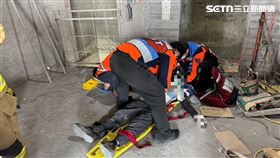 台南,消防局,工人,工安,勞檢所（圖／翻攝畫面）