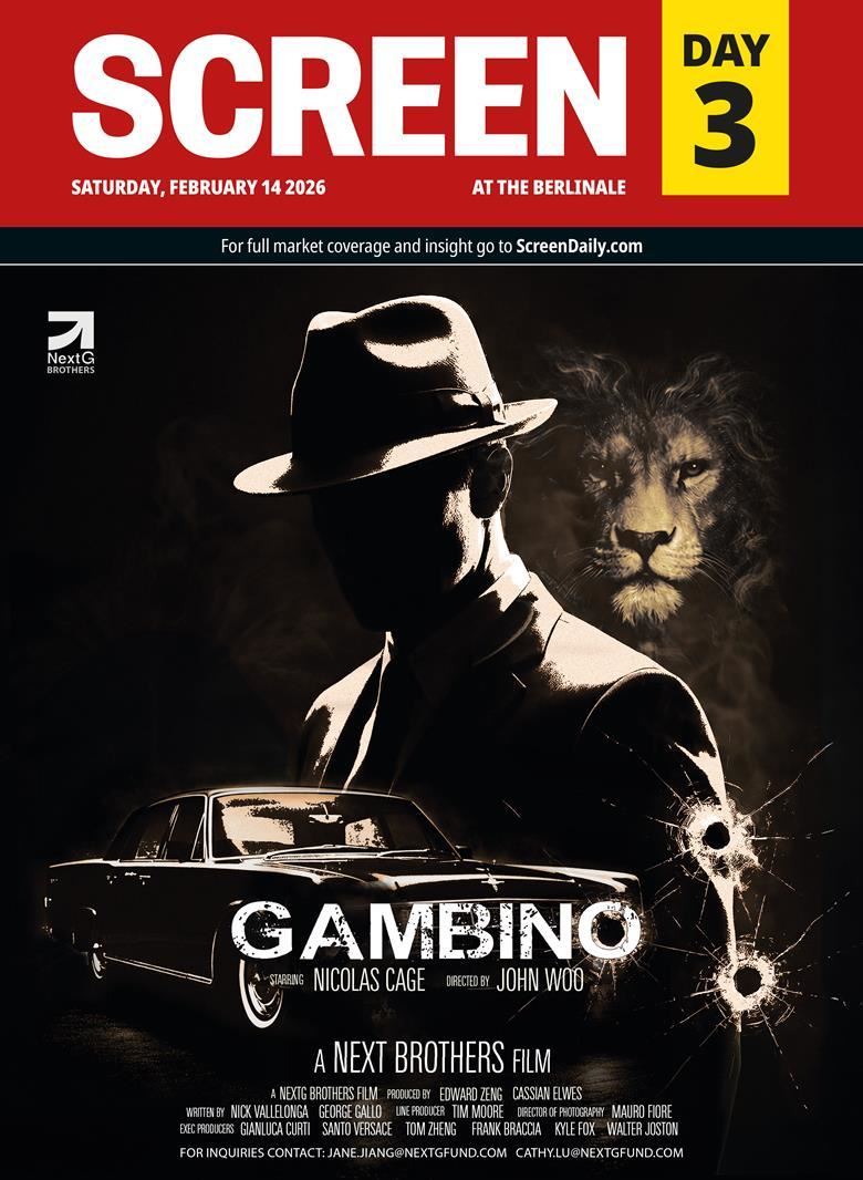 黑幫大佬傳記電影《Gambino》海報已經在柏林電影節搶先曝光。(圖/翻攝自柏林電影節官網)