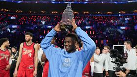 灰狼一哥艾德渥斯（Anthony Edwards）獲選明星賽MVP。（圖／路透社／達志影像）