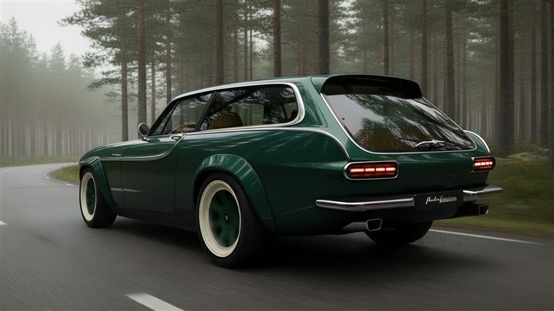 以1970年代經典Volvo P1800ES為基礎，重新打造成獵跑。（圖／翻攝Autoforma網站）