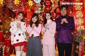 龍千玉與翁立友領豪記唱片群星拜年（圖／記者鄭孟晃攝影）