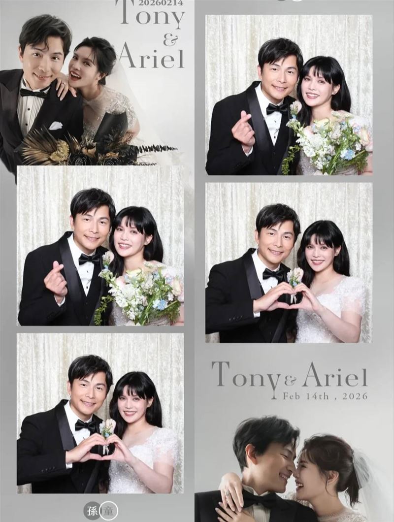 夏宇童曬出婚禮當天跟孫協志的合照。（圖／翻攝自IG）