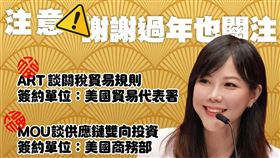 沒有黑箱問題！臺美ART與投資MOU有什麼不同？這篇一次看懂。(圖/翻攝自行政院發言人臉書)