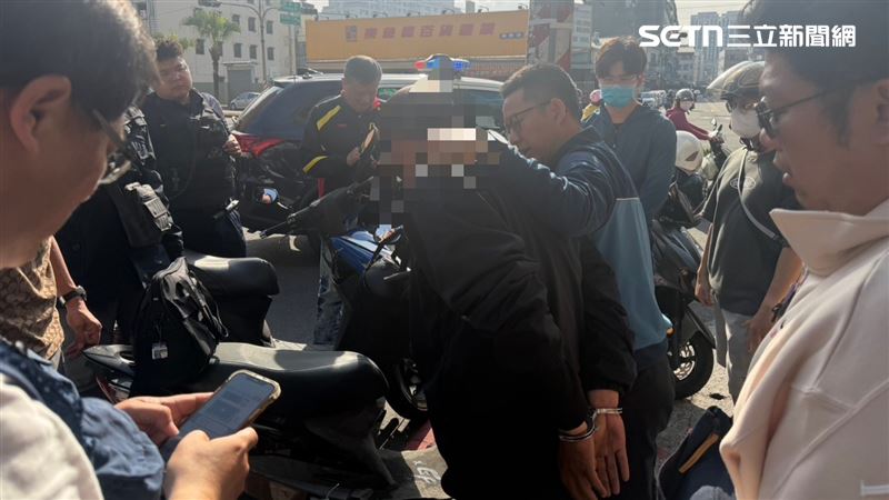 辦案人員徹夜埋伏，於昨天（16日）除夕將嫌犯逮捕到案。（圖／翻攝畫面）