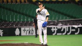 日本武士牛棚大將松本裕樹。（圖／翻攝自X平台 @HAWKS_Official）