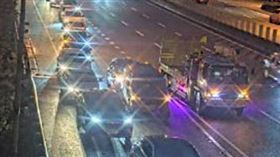 今（18）日早上6時左右，國道3號發生2車追撞事故，匝道前壅塞4公里。（圖／翻攝自高公局）