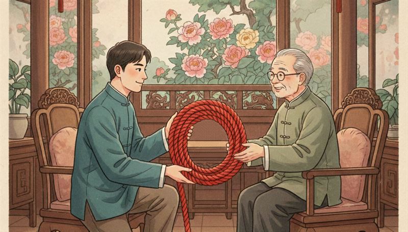 女婿會準備紅繩（圖／AI製作）