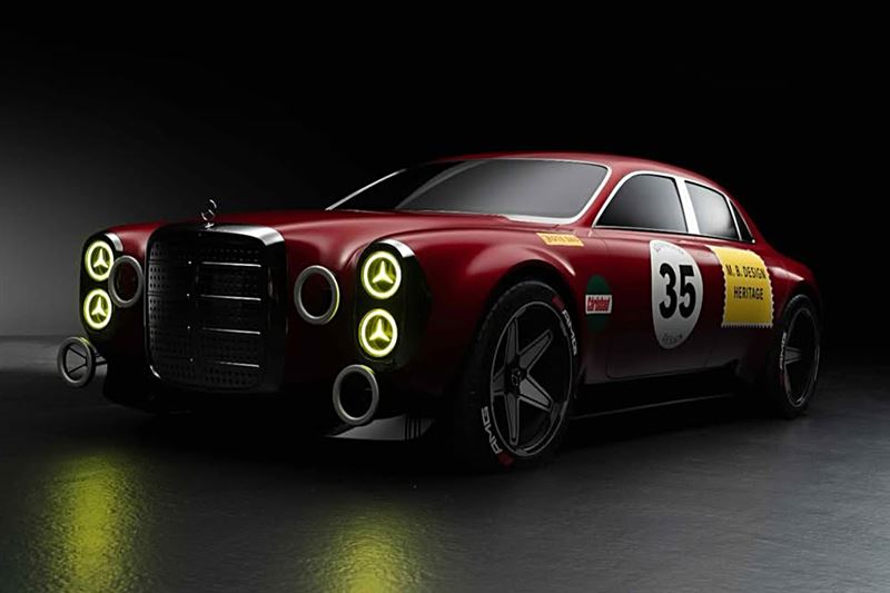 「紅豬」原本是一輛走豪華路線的300 SEL 6.8。（圖／翻攝Gorden Wagener IG）