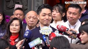 年初三，蔣萬安松山慈祐宮走春參拜祈福與民眾互動（圖／翻攝畫面）