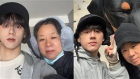 洪暐哲當在地導遊帶著媽媽遊韓國。（圖／年代整合行銷提供）