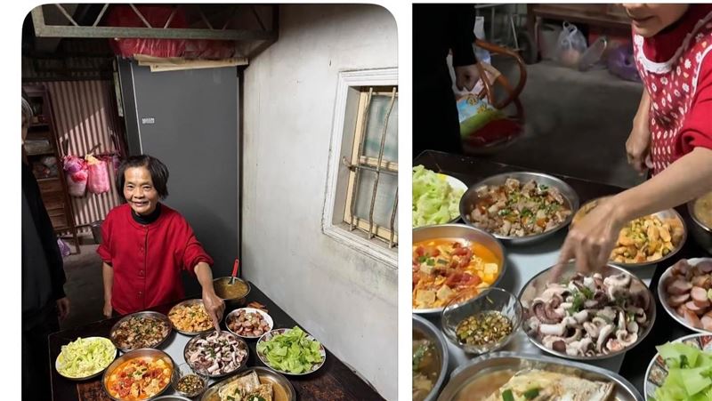 林進母「狂煮9功夫菜」 蔡英文海巡留言