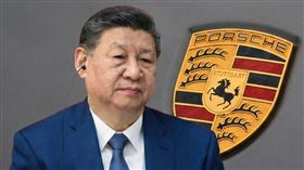 中國經濟下行嚴重衝擊保時捷在華銷售，2025年交車量劇減26%，較2021年高峰近乎腰斬。各地經銷商無預警關門，車主維權事件頻傳。（圖／新華社、Pixabay，AI合成製圖）