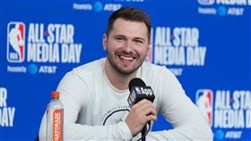 湖人主力球星東契奇（Luka Doncic）。（圖／美聯社／達志影像）