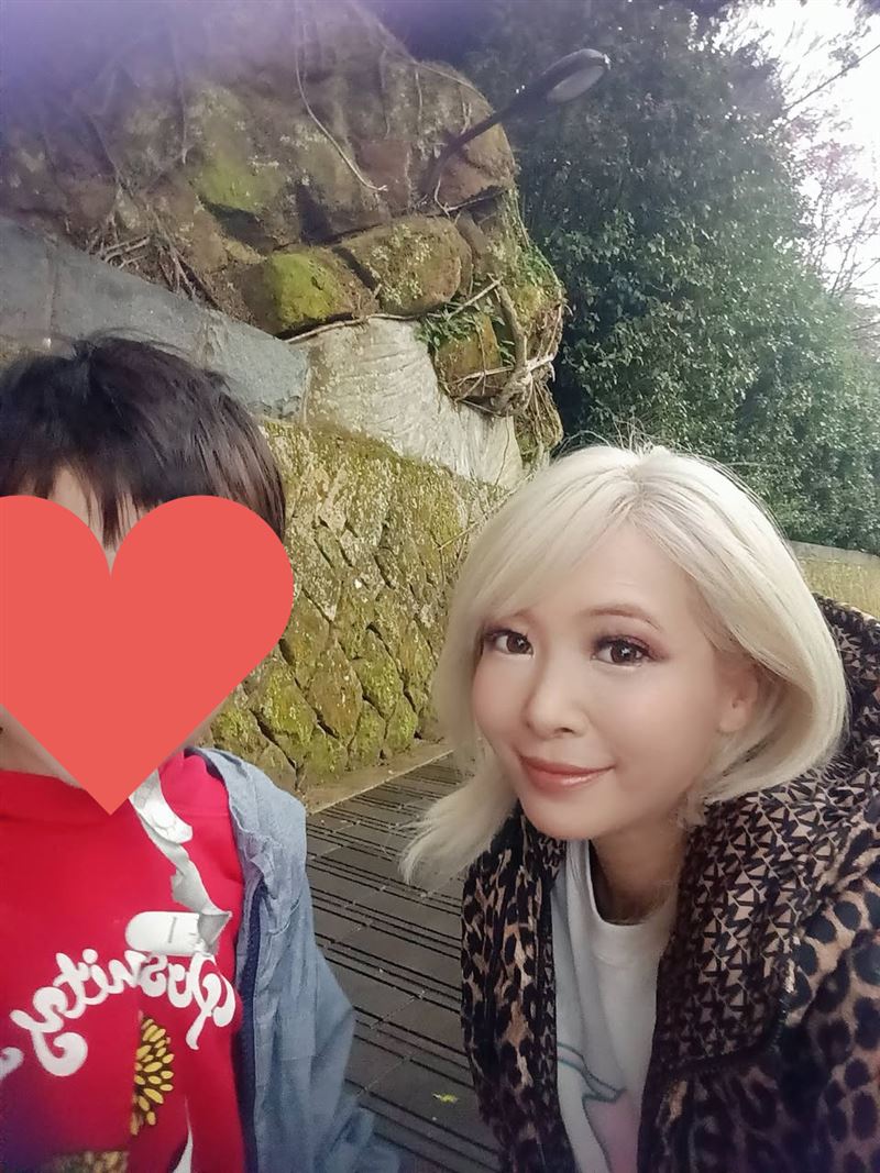 Makiyo帶兒子至指南宮走春。（圖／翻攝自Makiyo臉書）