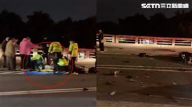 新北市,騎士,車禍,計程車,永福橋,（圖／翻攝自Threads @yu_shan_young）