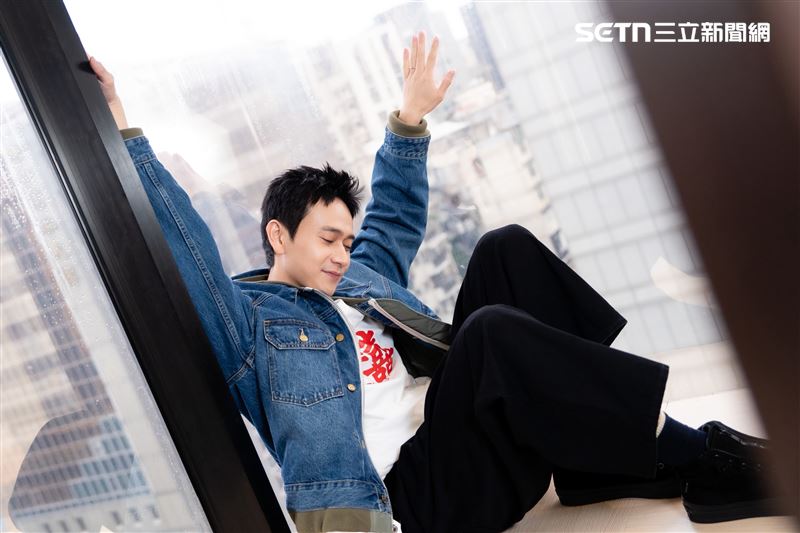 劉冠廷片中舉行婚禮，被迫夾在離婚父母之間。（圖／記者趙于瑩攝影）