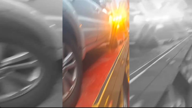 女車主的車子疑拋錨，拖車業者將車子拖到山下，竟要價10萬元（圖／翻攝IG@ji882947）