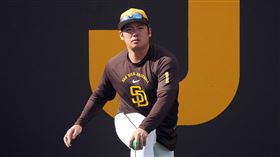 日籍投手松井裕樹左側腹股溝拉傷。（圖／美聯社／達志影像）