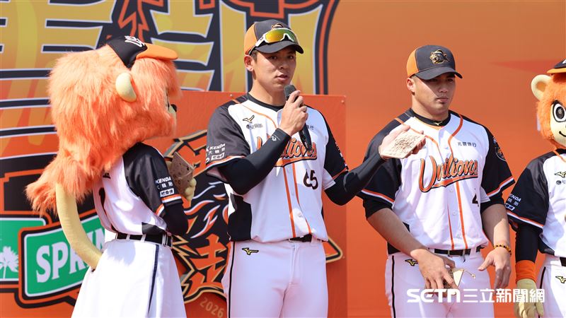 2026統一獅捕手陳重羽擔任副隊長。（圖／記者劉彥池攝影）