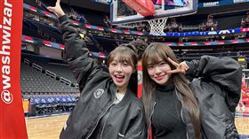 林襄、李多慧現身NBA巫師隊台灣之夜。（圖／中央社）