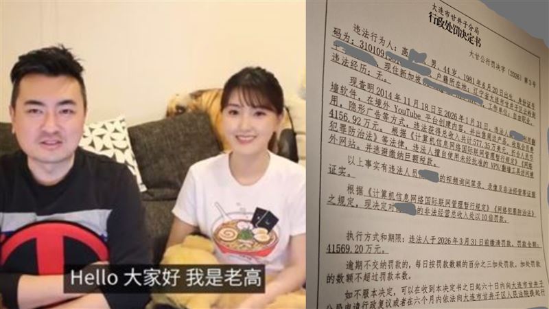 老高爆遭中國拘留、罰18億 處罰決定書曝