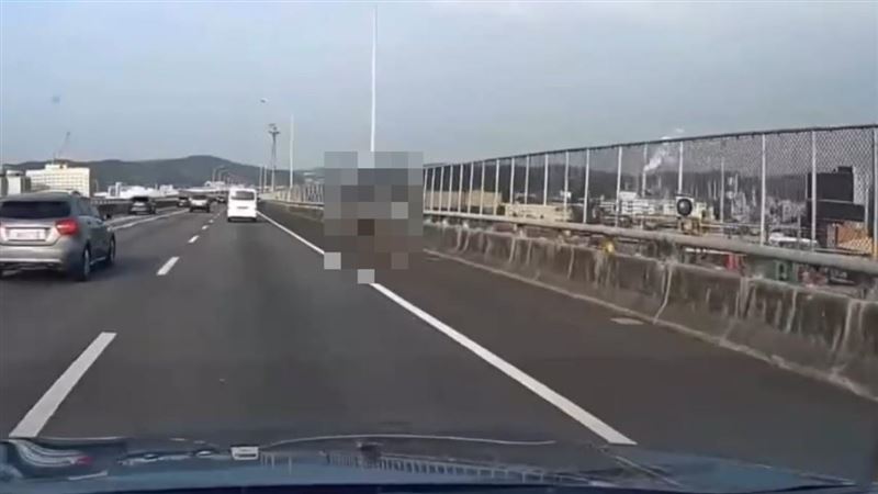 五楊高架驚悚意外!男跳車翻越圍籬墜落亡