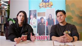 「鹹魚小隊」製作人張颿駿、林思宇受訪分享小公視兒少節目「鹹魚小隊」製作人張颿駿（右）與林思宇（宇宙）（左）一起受訪，談及節目主題有捷運隨機傷人事件，2人皆表示當初規劃拍攝時張文事件還沒發生，覺得更有必要向青少年推廣自我保護相關技能。中央社記者徐肇昌攝　115年2月22日