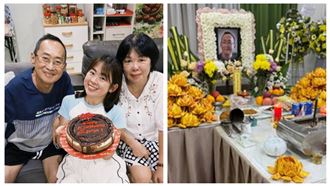 Soya至親驟逝　狂折108朵蓮花放棺木火化