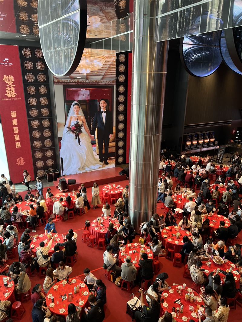 將雙囍電影場景搬進影城，打造最狂新春喜宴。（圖／秀泰影城提供）