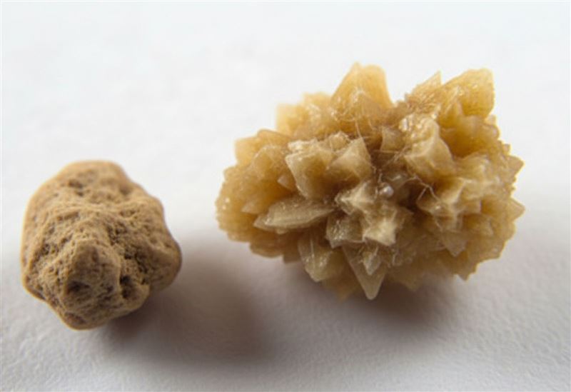 義大利有竊賊闖空門在公寓內偷走看似裝有黃金的寶盒，結果屋主返家發現，被偷的只是他的腎結石，圖為腎結石示意圖。（AI生成圖）