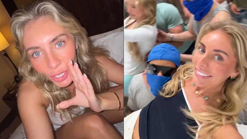 英國成人女星邦妮(Bonnie Blue)。(圖/翻攝自IG @bonniebluelinks)