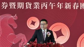 馬年台股開市證交所　金管會主委彭金隆　證交所董事長林修銘 證券商業同業工會理事長陳俊宏 （圖／記者余國棟攝影）