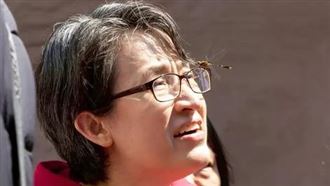 蕭美琴走春眼鏡神秘嘉賓停駐！網驚：吉兆