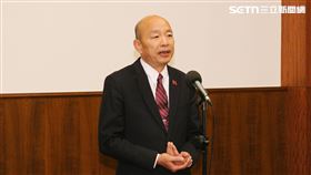 韓國瑜表示，他會根據總統的意願向三黨黨團提出說明，三黨同意後正式行文邀請總統到立法院進行國情報告，且會採取「統問統答」方式。（圖／記者楊士誼攝影）