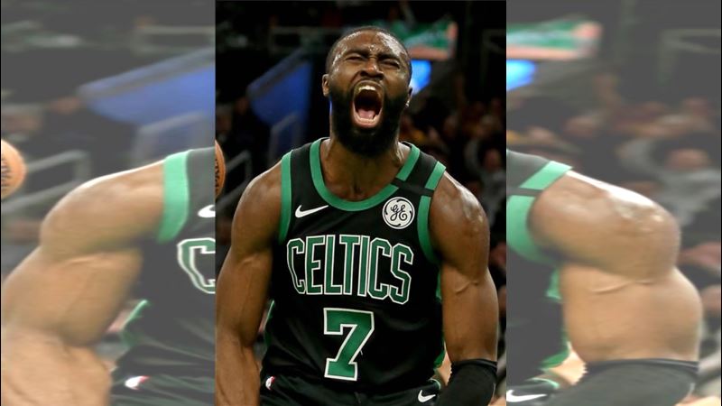波士頓塞爾提克布朗（Jaylen Brown）被點名有資格角逐年度MVP。（圖／翻攝自X平台 @TheHoopCentral）