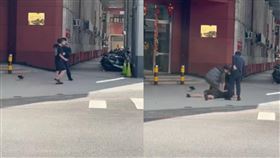 基隆市警察局,騎機車,衝撞,手機,前科男,妨害公務。（圖／翻攝畫面）