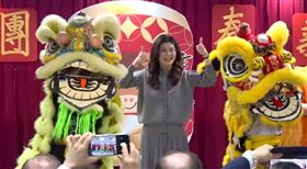 鄭麗文出席國民黨中央黨部新春團拜（圖／翻攝畫面）