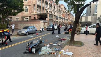 新／台南貨車亂衝撞機車　4童1女濺血送醫