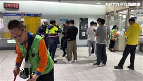 北捷,捷運,台北,攻擊,恐嚇,松山站（圖／翻攝畫面）
