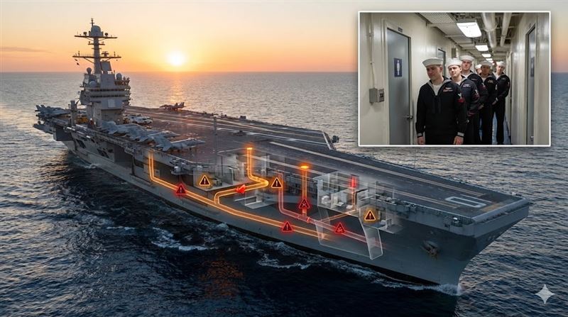 攻伊朗先憋尿?福特號爆便便危機