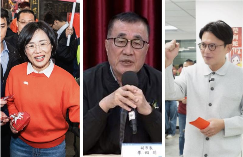 黃國昌（右）表態不排除加入李四川（中）團隊，趙曉慧認為有利於蘇巧慧（左）。（圖／翻攝自蘇巧慧、黃國昌臉書、翻攝畫面）