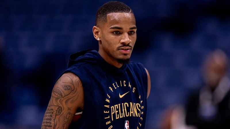 紐奧良鵜鶘後衛莫瑞（Dejounte Murray）有望在對勇士之戰復出。（圖／翻攝自X平台 @LegionHoops）