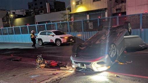 毒駕連環撞翻車　少年騎電輔車遭波及慘摔