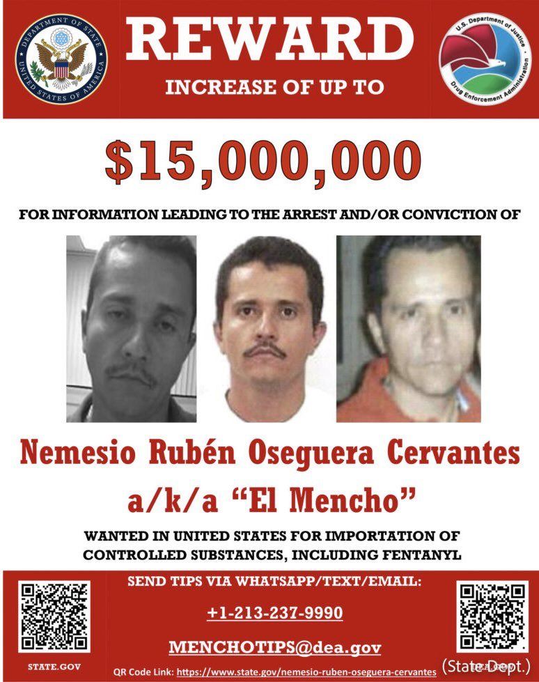 外號「金髮男」的墨西哥毒梟歐塞奎拉，生前遭美國懸賞1500萬美元通緝。（圖／翻攝自X平台 @Enrique_Acevedo）