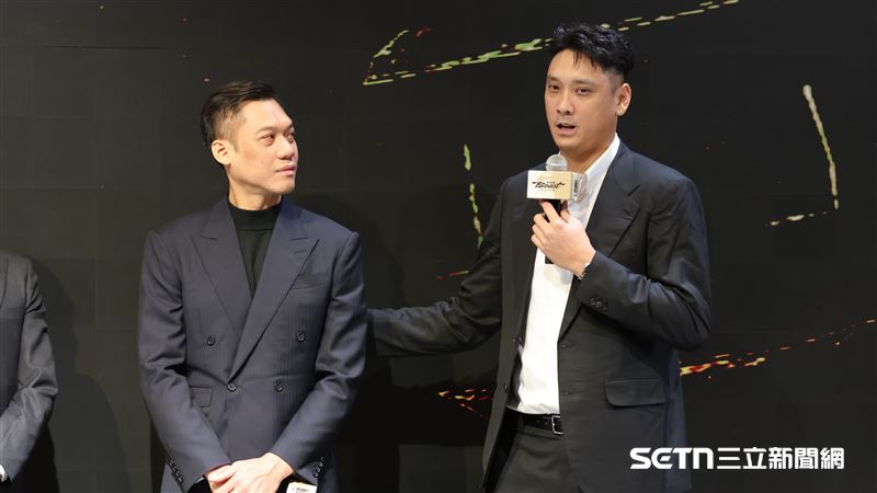 林志傑引退記者會，昔日戰友田壘到場。（圖／記者劉彥池攝影）